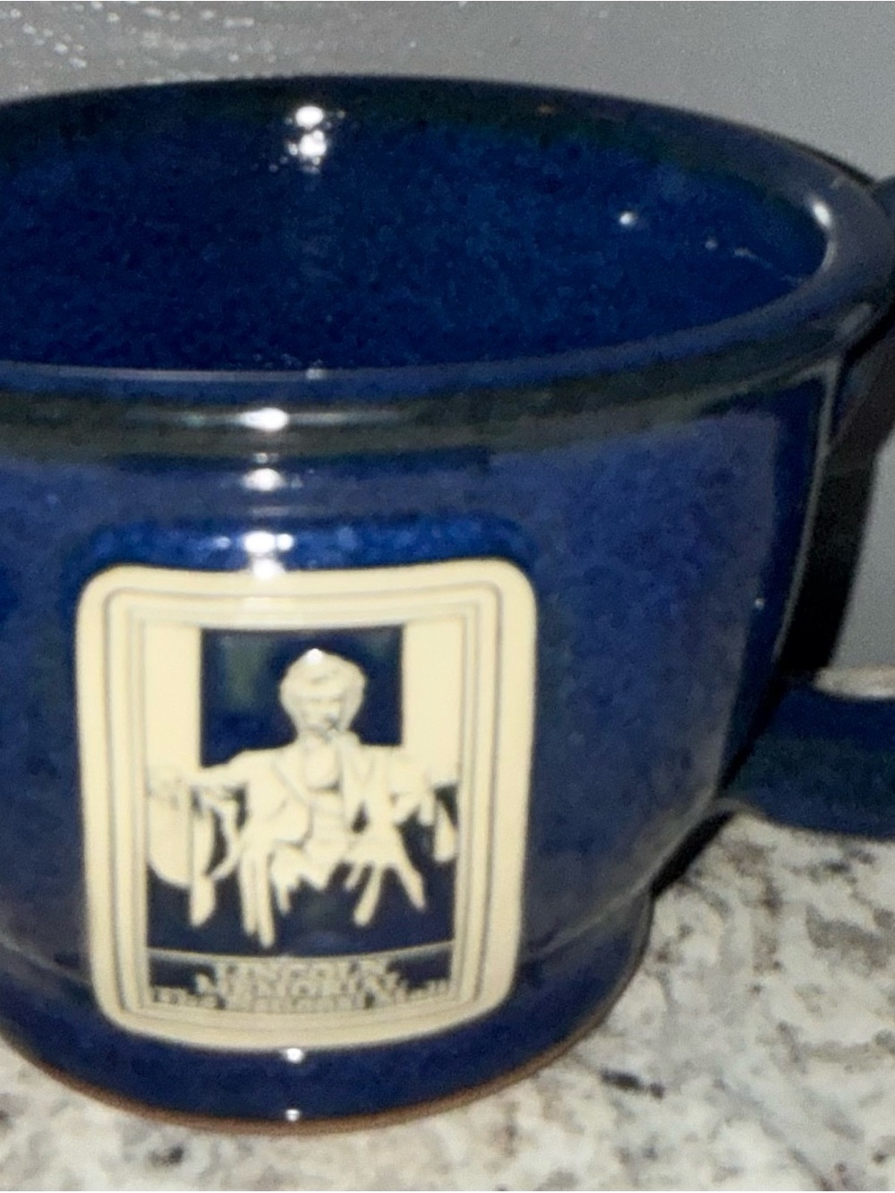 Lincoln memorial stoneware mug